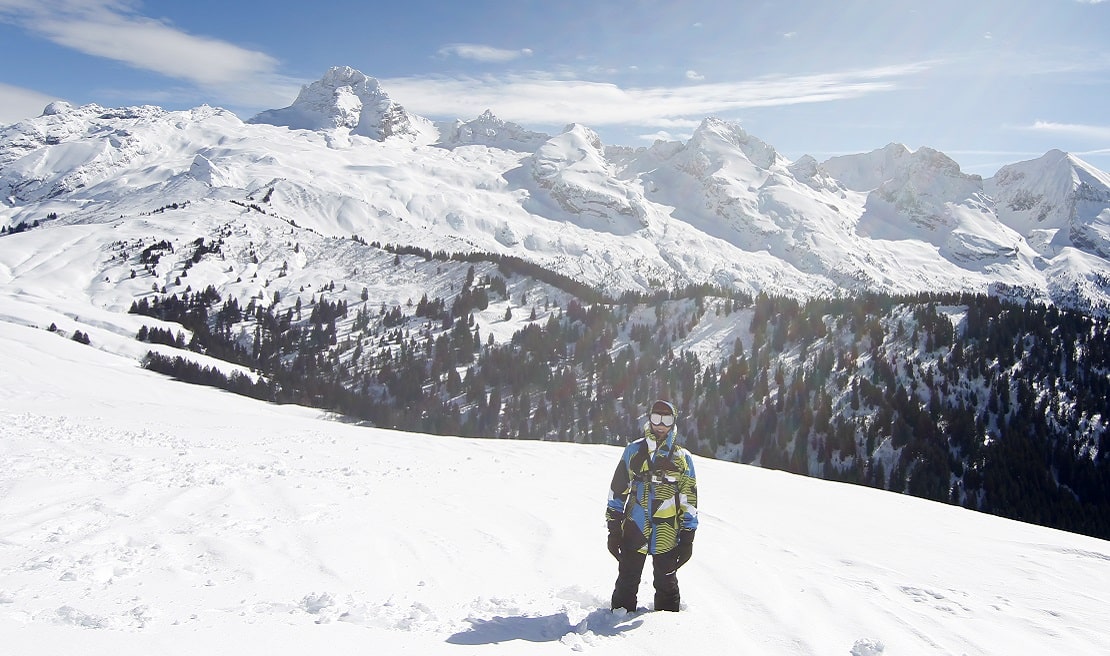 Ados dans la station du grand bornand