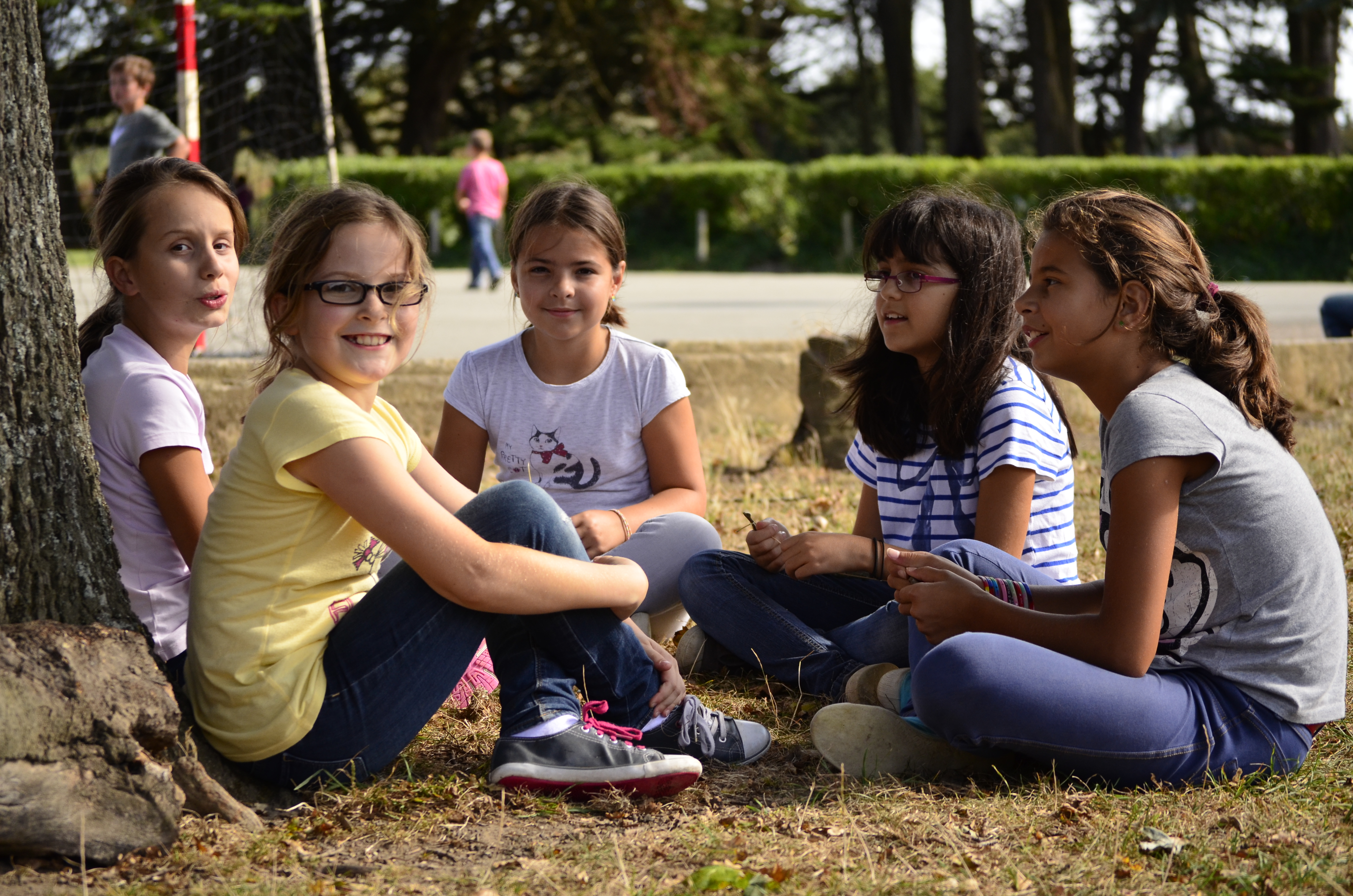 groupe d'enfants en colonie de vacances