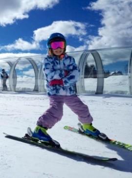 Première expérience au ski en colo