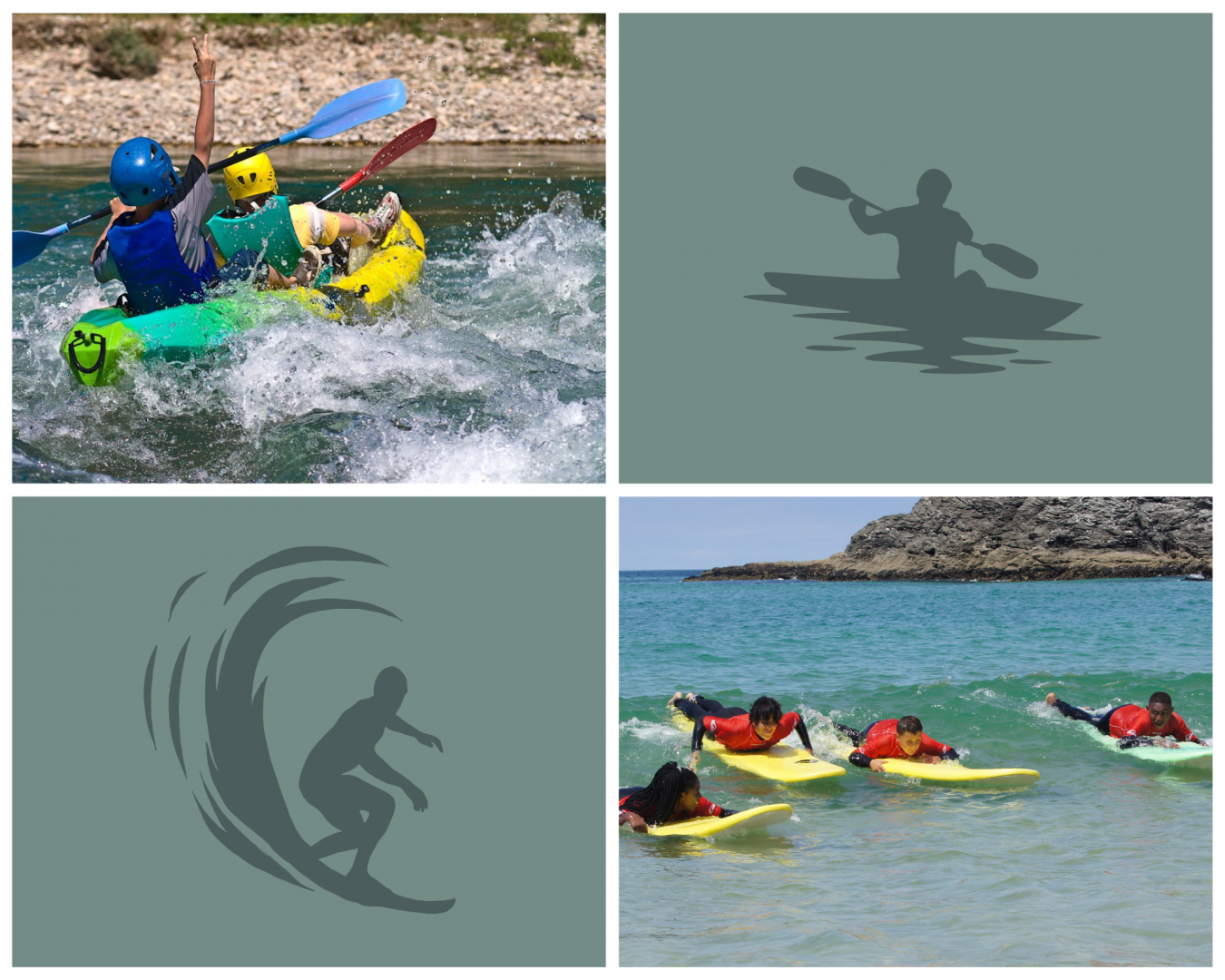 kayak et surf