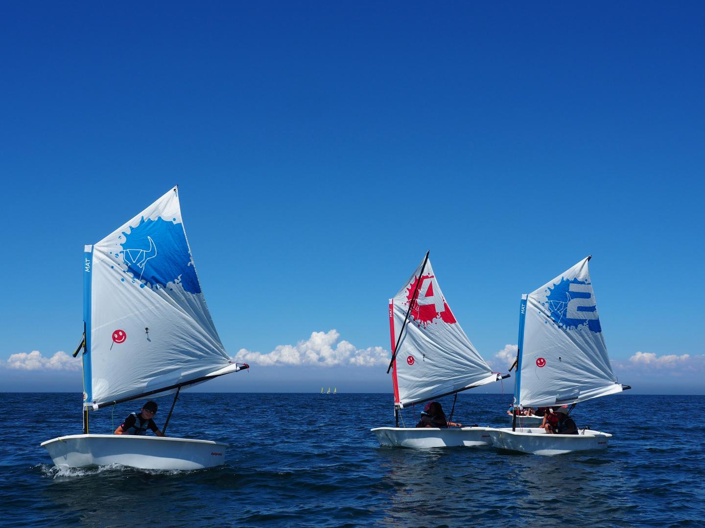 Voiles en mer