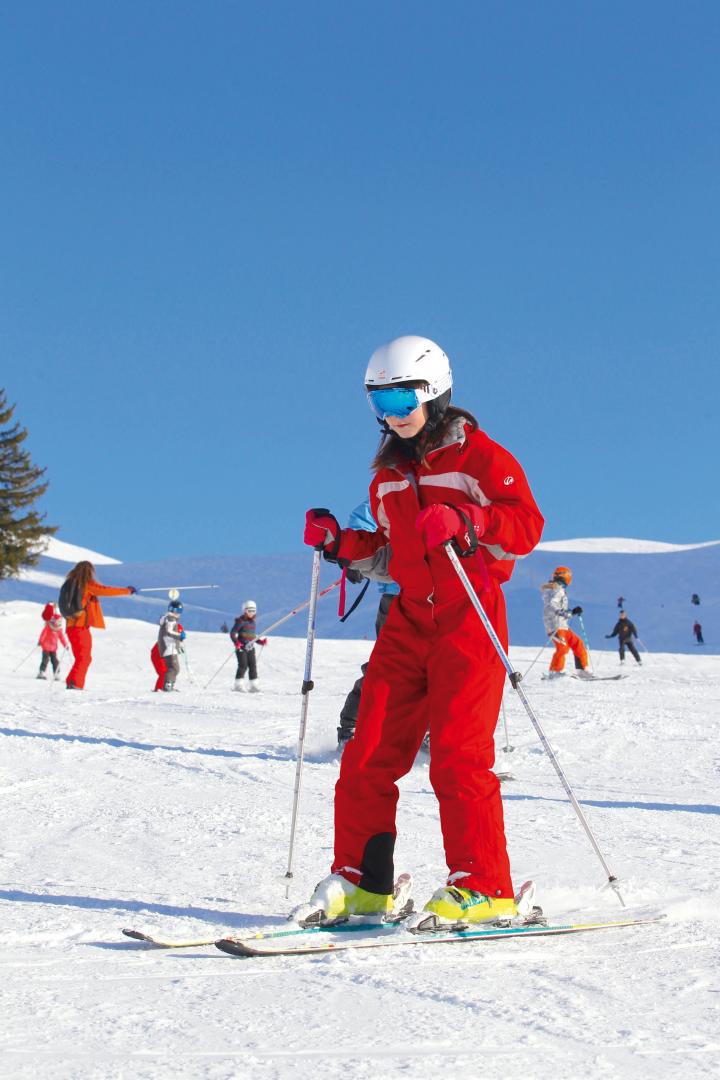 Ski alpin enfant classe de neige