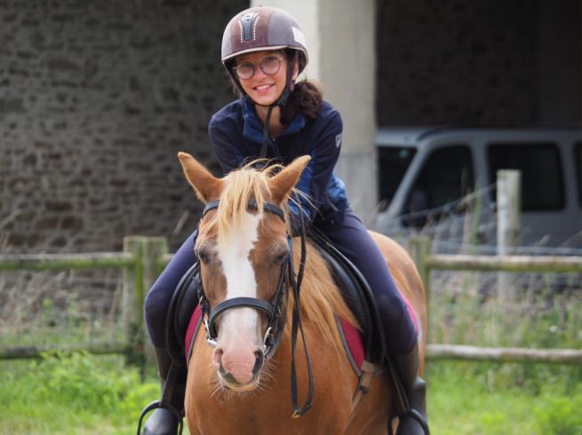 séance d'équitation sur le domaine 