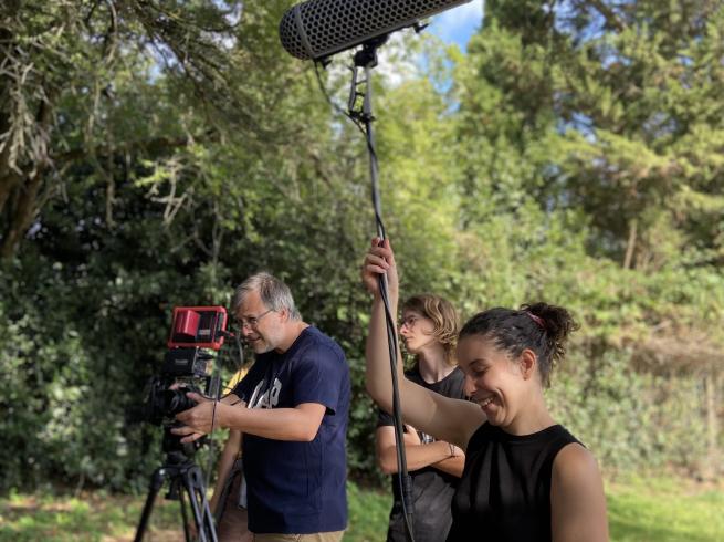 tournage du court métrage pendant colo