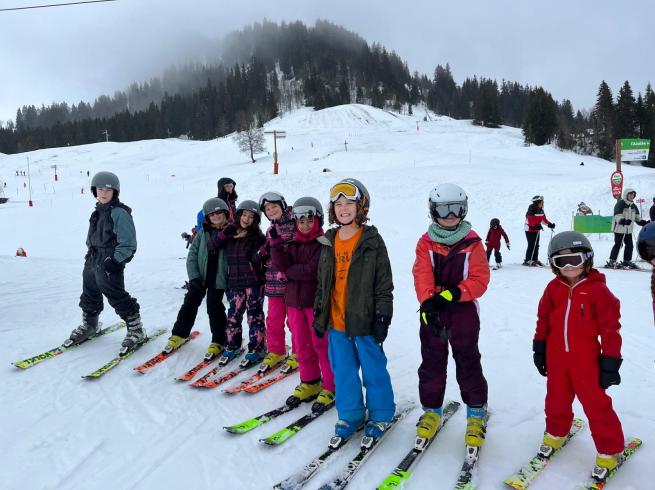 journée au ski en colo