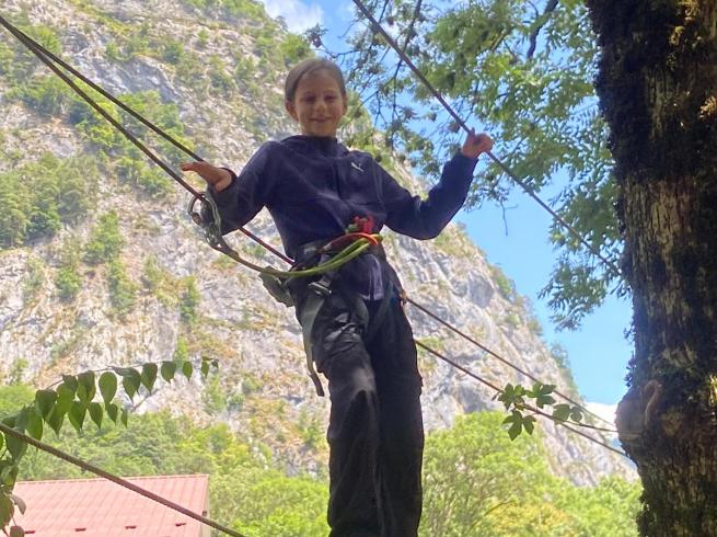 parcours accrobranche en colo