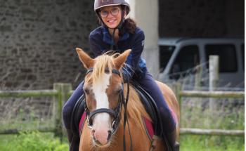 séance d'équitation sur le domaine 